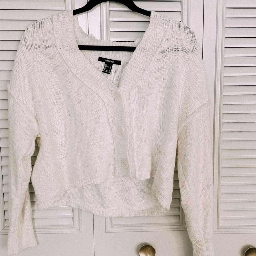 forever 21 button up sweater